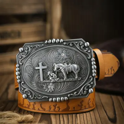 How to put a belt buckle on a belt best sale