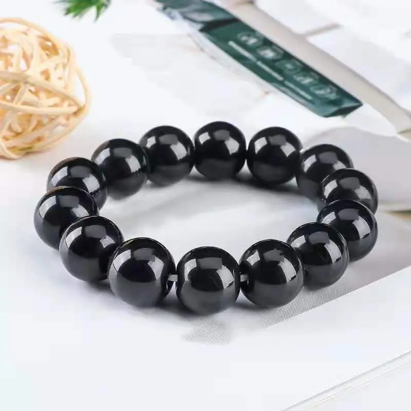 Vòng Tay Phong Thuỷ T.A Đen Cho Nam Nữ Mệnh Thuỷ Mệnh Mộc