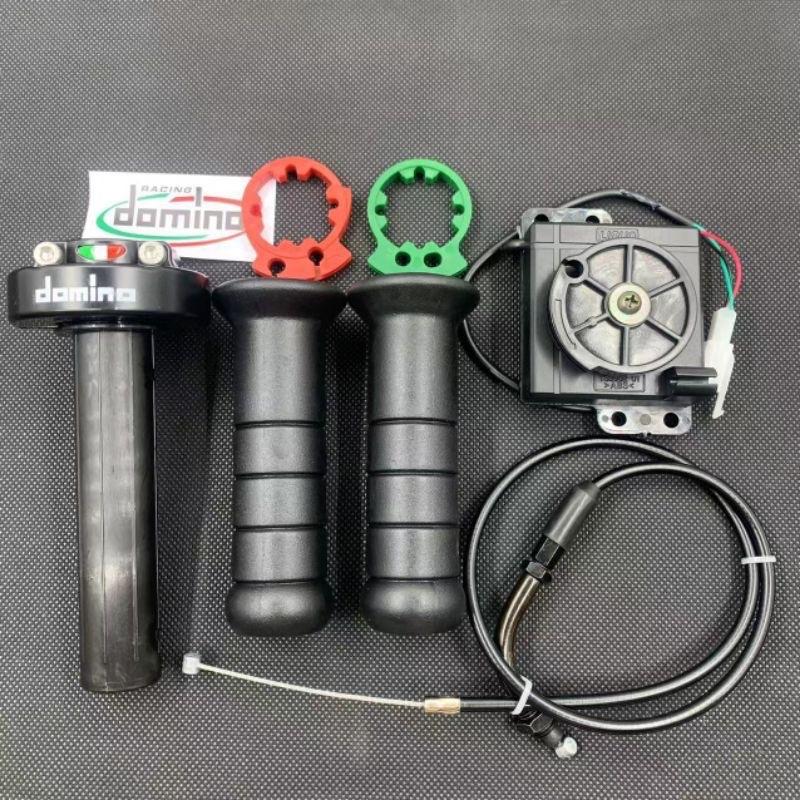 Combo cùm tăng tốc domino và cục chuyển dây ga kèm bao tay daytona cho xe điện Phụ Kiện Phụ Tùng