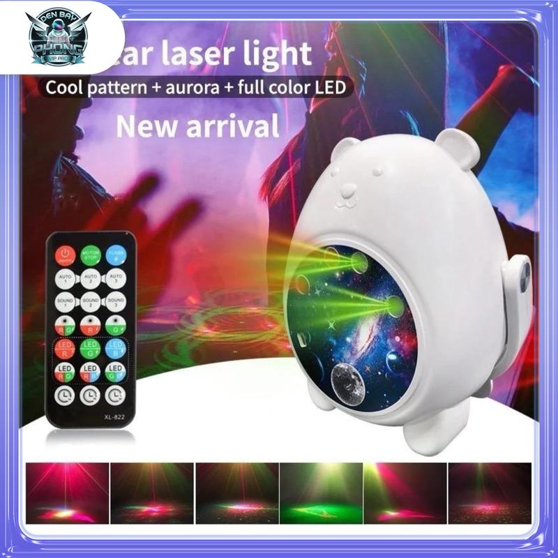  Đèn LASER MINI Hình Gấu - Dùng Trang Trí Phòng TIỆC PARTY GIA ĐÌNH den bay phong 