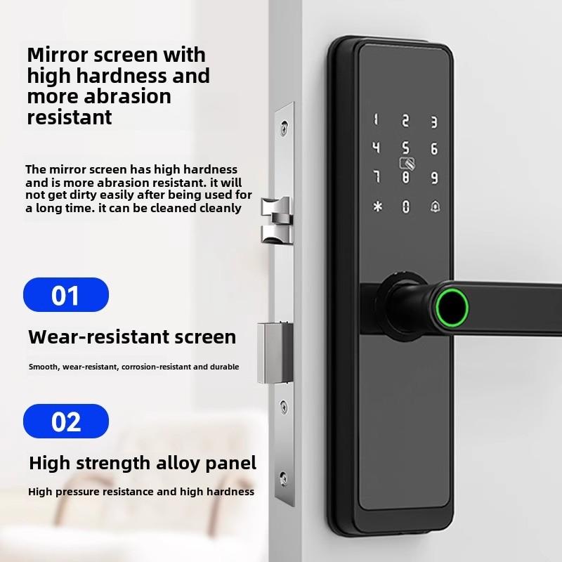Khóa Vân Tay Thông Minh Thích Hợp Cho Phòng Ngủ Và Văn Phòng, Hỗ Trợ Tuya Smart, Khóa Cửa Cao Cấp 2