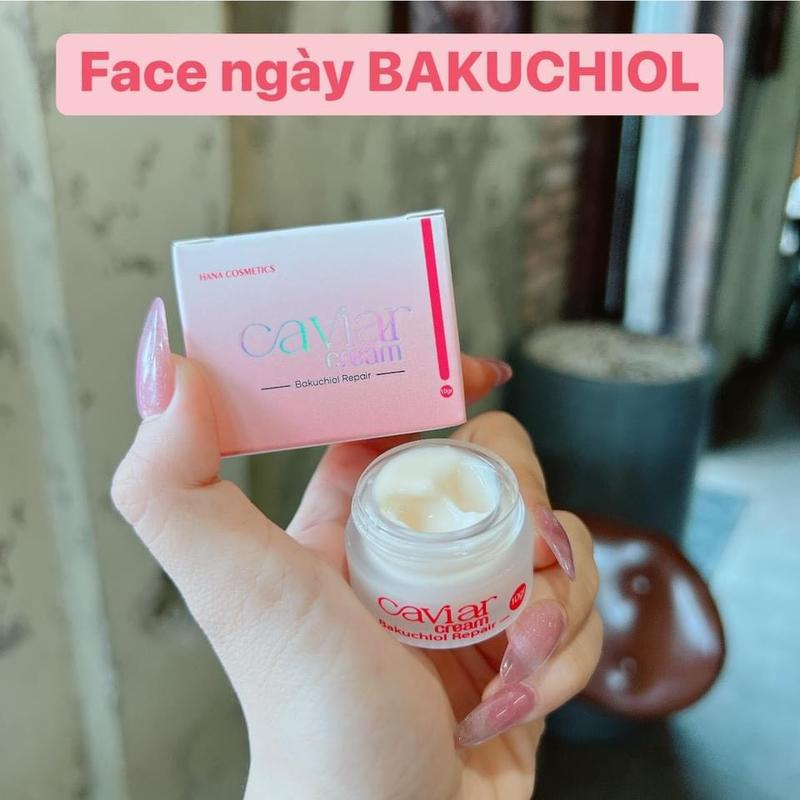 Product Introduction of Kem ngày Caviar_Bakuchiol dưỡng trắng, phục hồi da, cấp ẩm căng bóng, thu nhỏ lỗ chân lông mịn da Skincare Làm đẹp da. Hũ 10g và 40g dưỡng Ẩm Da Chăm Sóc Da Nữ 3