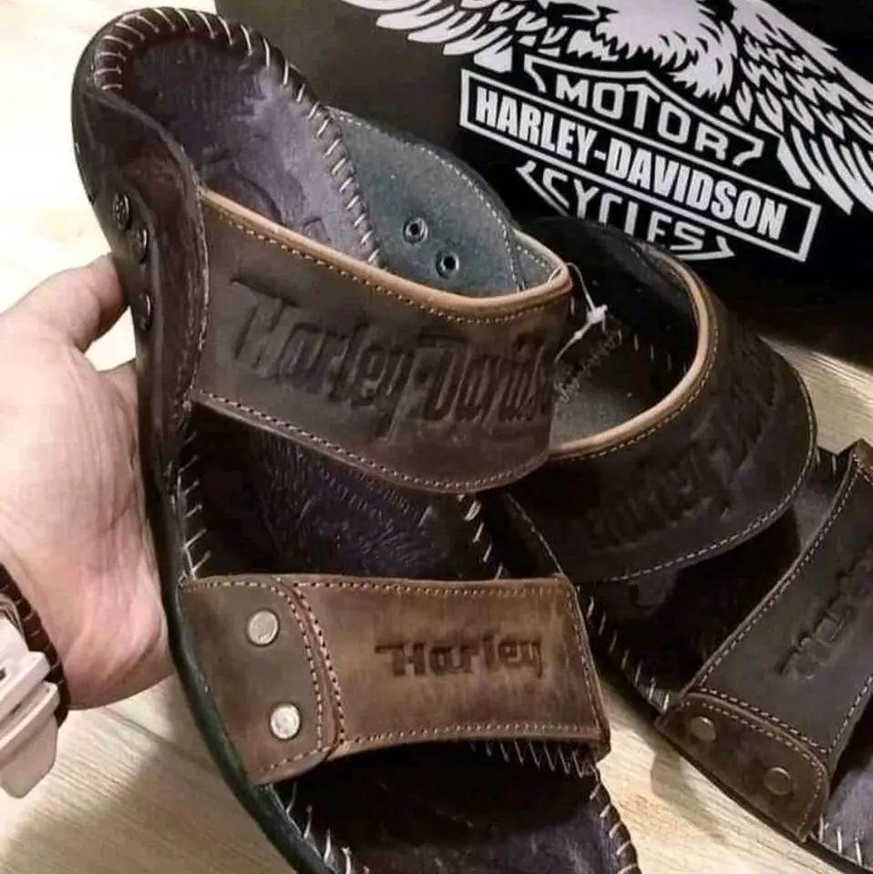 SANDAL ASLI POL KULIT SAPI Karet