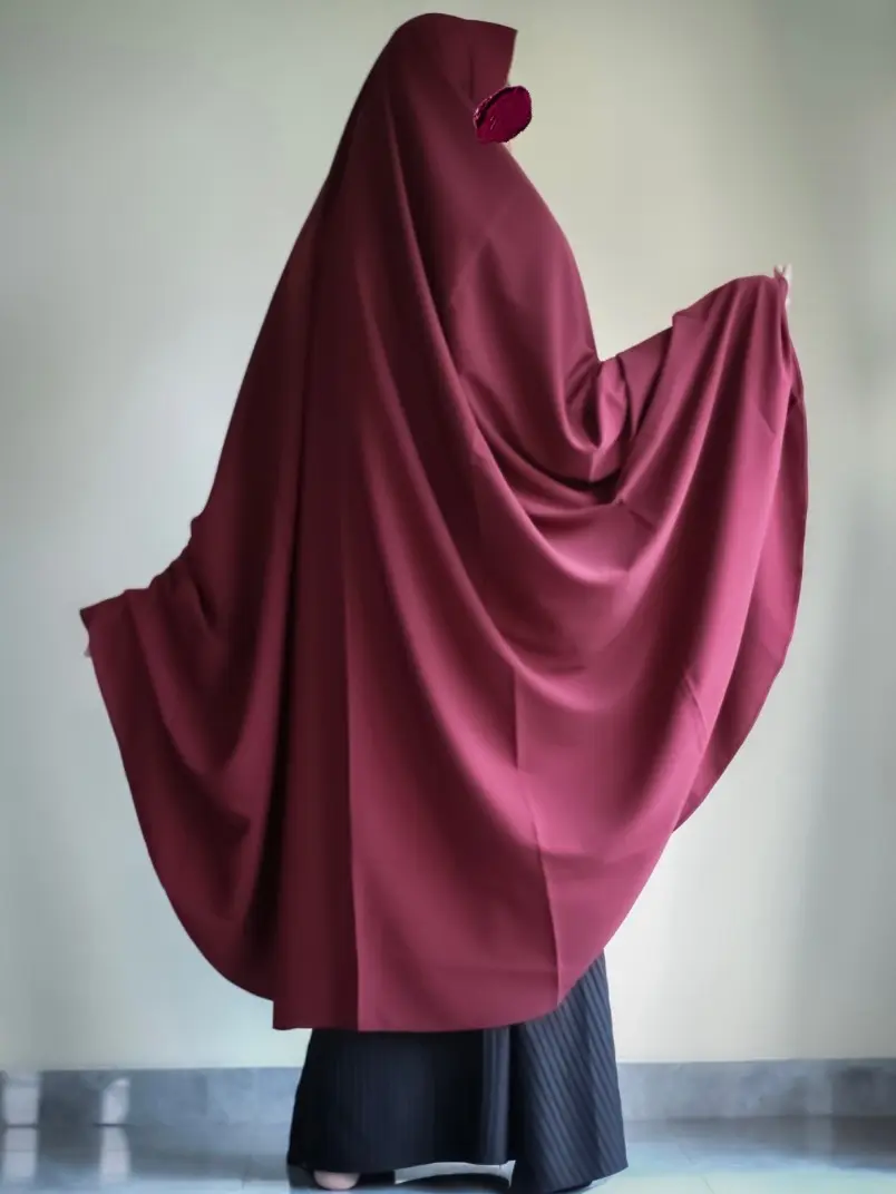 wipad khimar pad anthem kerudung bergo oval wolfis premium jumbo mahzhuuzh khimar Syari Muslim Putih Jilbab Instan