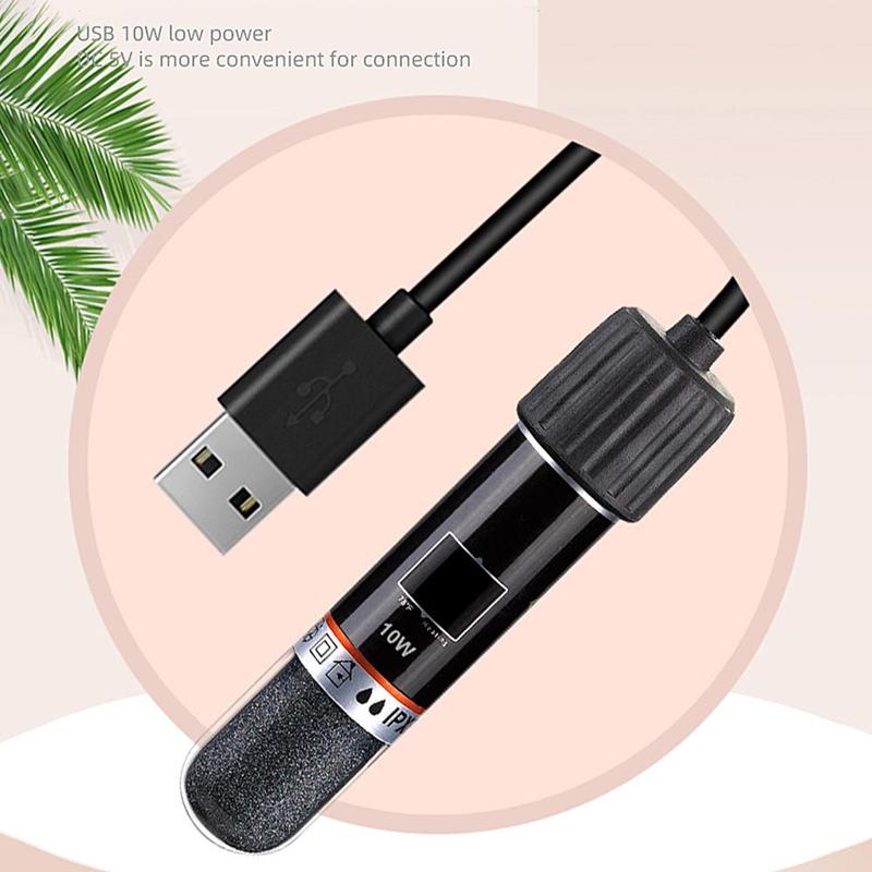 Product Introduction of Mini Heating Rod Submersible Aquarium Heater With Temp Controller Usb Thermostatic Rod For G7X6 30
