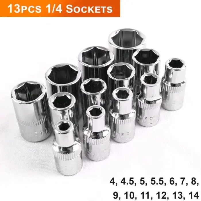 SET KUNCI SHOCK 1/4 SOCKET + OBENG SOCKET 46 SET 2