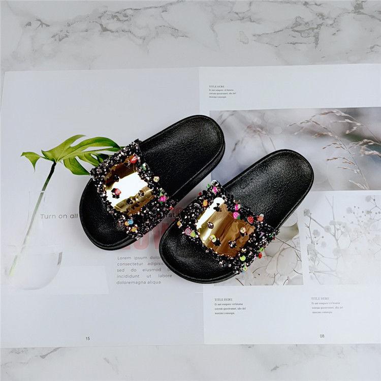 Product Introduction of Dép Xăng Đan Mùa Hè Cho Trẻ Em, Thời Trang Mới, Thiết Kế Hình Mèo Và Trái Cây, Đính Kim Cương Màu, Chống Trượt, Thoải Mái, Chống Mài Mòn, Đế Mềm, Quai Đơn, Miễn Phí Vận Chuyển, Bán Chạy 12