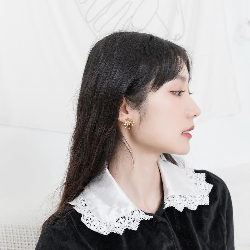 Product Introduction of Hoa Tai Thủ Công Thời Trang Mới, Bạc Sterling, Hoa Tai Đá Quý Tự Nhiên, Dành Cho Phụ Nữ, Thiết Kế Đặc Biệt 4