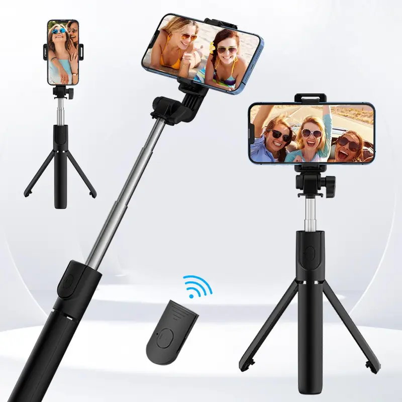 Wireless Remote Control Selfie Stick, 1 Count 360-Degree Rotatable Phone Live Tripod, Phone Selfie Stick for Travel, Outdoor, Party, Wedding 7