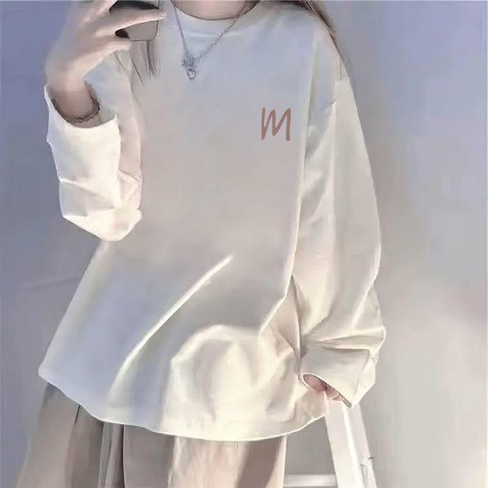 Product Introduction of Áo Thun Dài Tay, Hàng Mới Về Mùa Xuân Và Mùa Thu, Phong Cách Hàn Quốc, Dáng Rộng Vừa Vặn, Quần Áo Nữ, Thời Trang Ins, Thích Hợp Cho Học Sinh Nữ, Áo Sơ Mi Lớp Nền Phối Bên Trong, Quần Áo Thời Trang Hàng Đầu, 2024 1