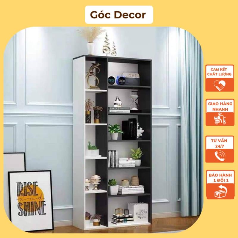  Kệ Sách Để Sàn 💖FREE SHIP💖 Kệ Sách Thời Trang Phối Màu 6 Tầng Chắc Chắn Gỗ MDF Trang Trí 