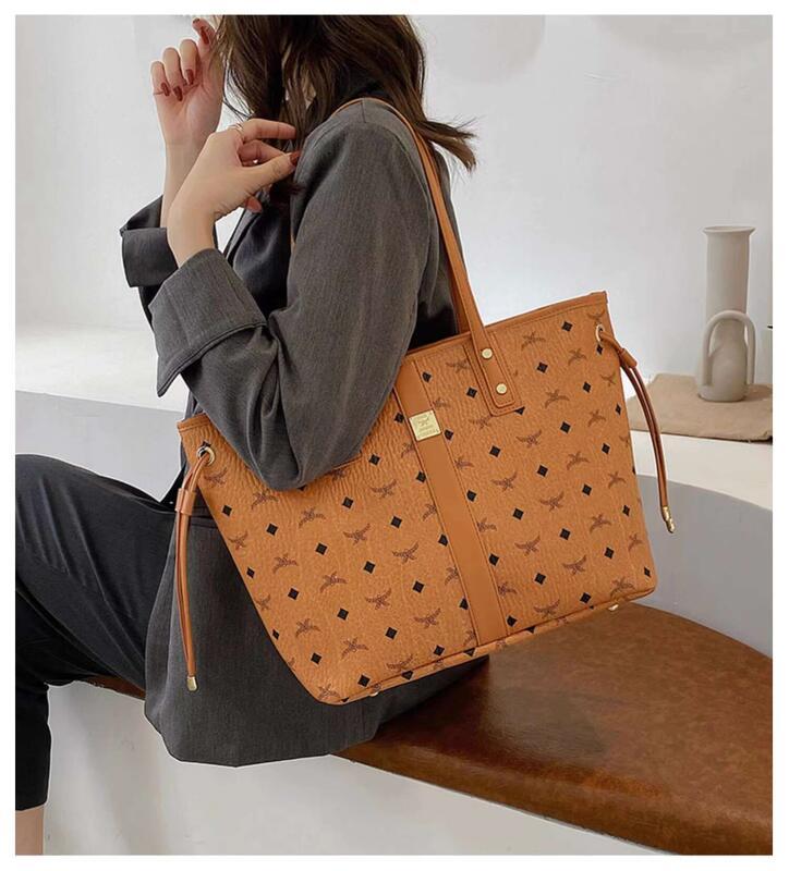 Product Introduction of 2024 New Tote Handheld Bun Mother Female Large Capacity Shoulder Versatile Trendy Two Piece Commuter Bag 7