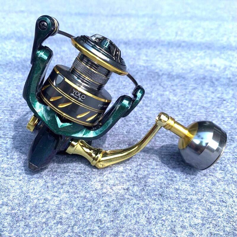 Máy câu cá kim loại YOLO BF và YOLO BG tải cá 1-15kg thoải mái Model BF BG 3000-4000-5000-6000 Gear Ratio 5:1:1