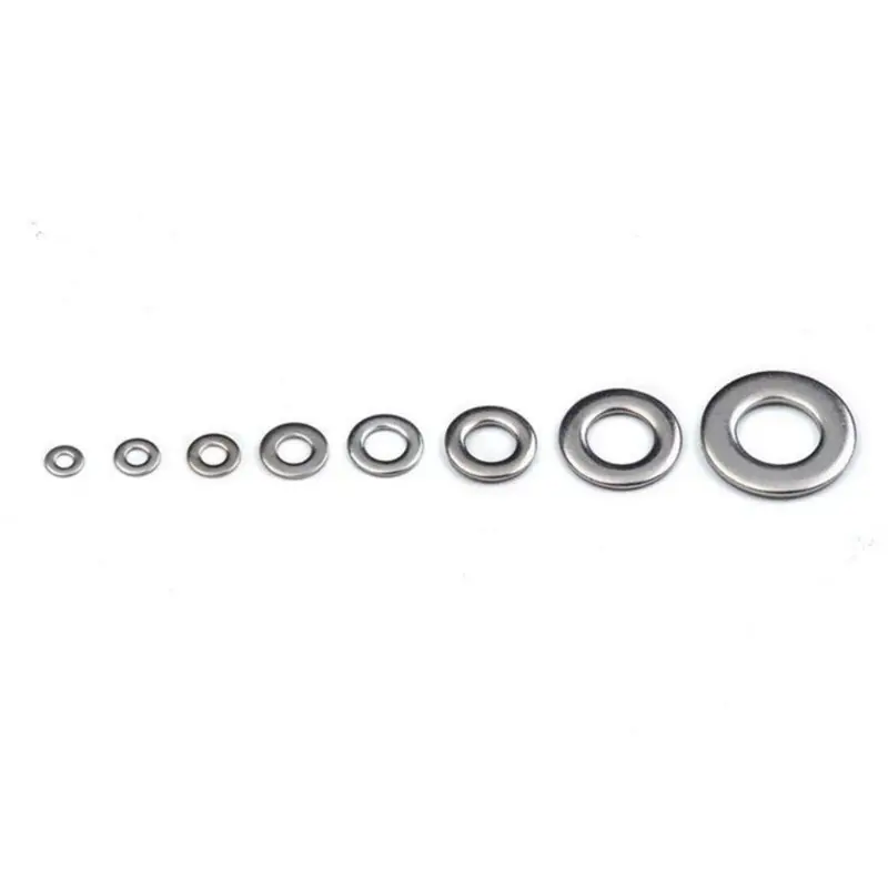 Stainless Steel Flat Washer Set, Durable Round Washer Set Suitable for Home Decoration and Factory Repair 3