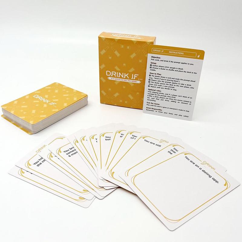 Drink If Card Game, 1 Box Adult Party Board Game Card, Funny Card Game for Family, Friends and Couples, Romantic Game Night 3