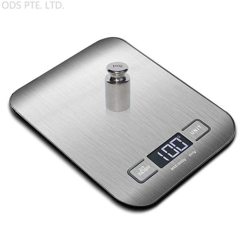 Product Introduction of Digital Kitchen Scale LED Display 5kg/1g Stainless Steel Panel Electronic Scales Home Jewelry Food Snacks Weighing Baking Tools 12
