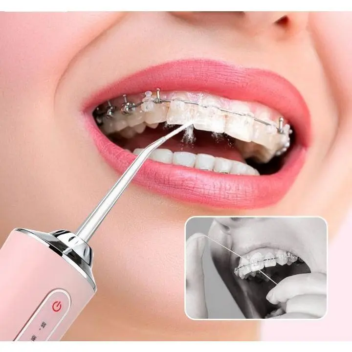 Máy tăm nước vệ sinh răng miệng cực sạch công nghệ Châu Âu - Máy Tăm nước siêu sạch Oral Irrigator kèm 4 đầu phun Nữ Women 1