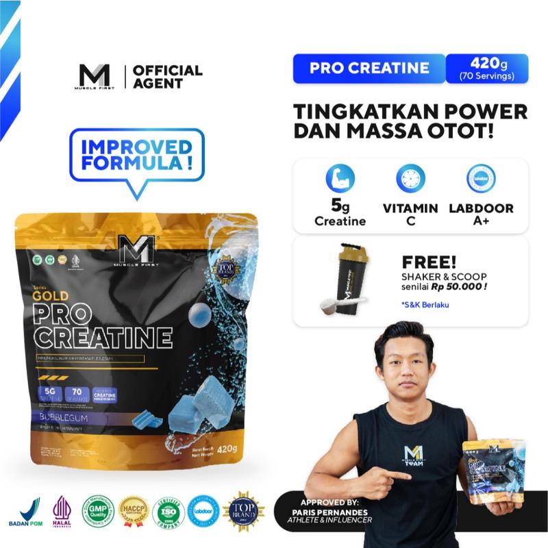 MUSCLE FIRST Pro Creatine 420 gr - Suplemen Fitness 0