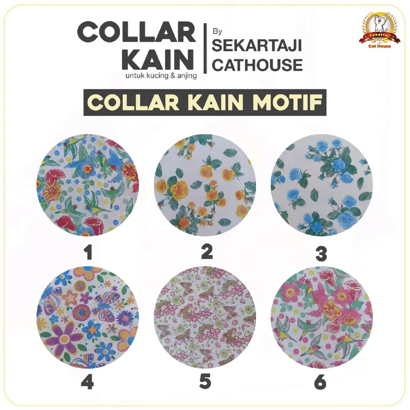 Paket 10pcs collar kain size L 1