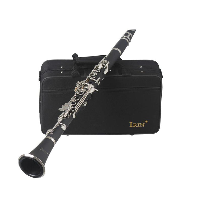 17 Key B Flat Clarinet, 1 Set Black & Silver Clarinet with Accessories, Woodwind Instrument for Beginners & Students, Musical Instruments & Accessories 2