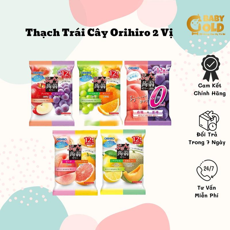 HÀNG CHÍNH HÃNG ] THẠCH TRÁI CÂY ORIHIRO NHẬT BẢN 2/3 VỊ 1