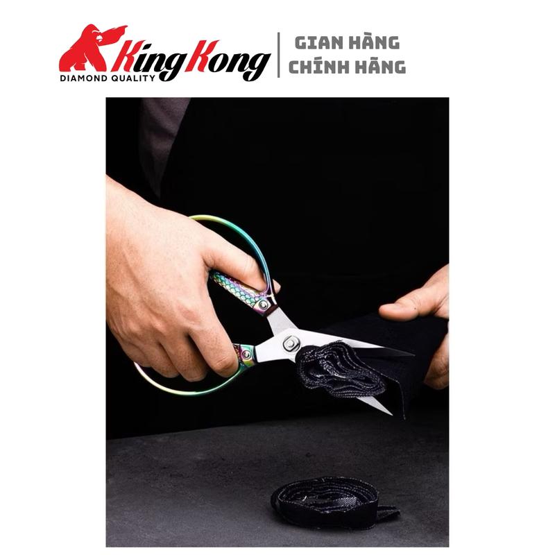 Combo 3 Kéo Cắt Gà Vịt Đa Năng Cao Cấp Chính Hãng KingKong Nhật Bản Sử Dụng Thép SK5 Chống Rỉ 8