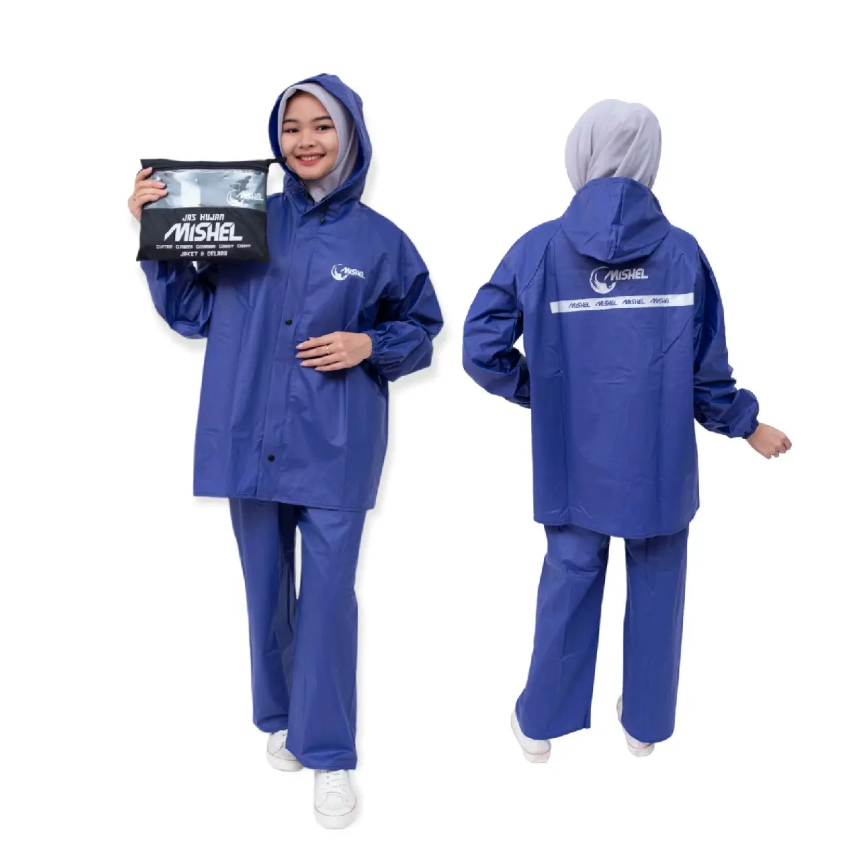 JAS HUJAN RAINCOAT MISHEL SETELAN JAKET CELANA PRIA WANITA Mantel