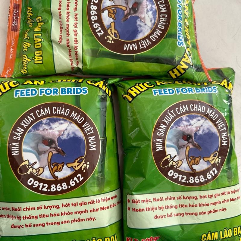 8 Gói cám bao xanh lão đại nuôi chim cảnh không tặng xúc cám cám lão đại chào mào