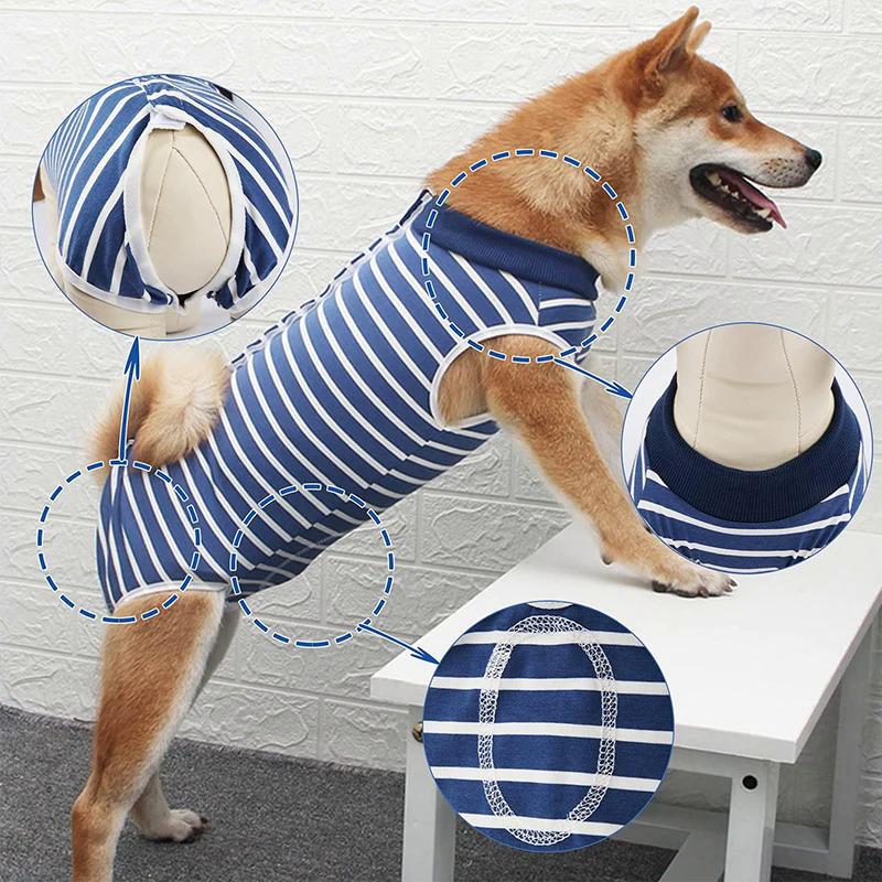 Product Introduction of Bộ đồ phục hồi cho chó, Quần áo phẫu thuật vết thương bụng, Áo vest Onesies cho thú cưng chống liếm, Thích hợp cho chó sau phẫu thuật, Bộ đồ khử trùng 17