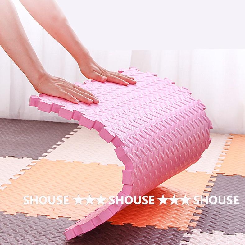Thảm Xốp Ghép lót sàn 30x30 cm miếng dày 1cm tấm trải sàn cho bé vân gỗ gấp gọn xpe Đồ Chơi Kệ Chữ A 2
