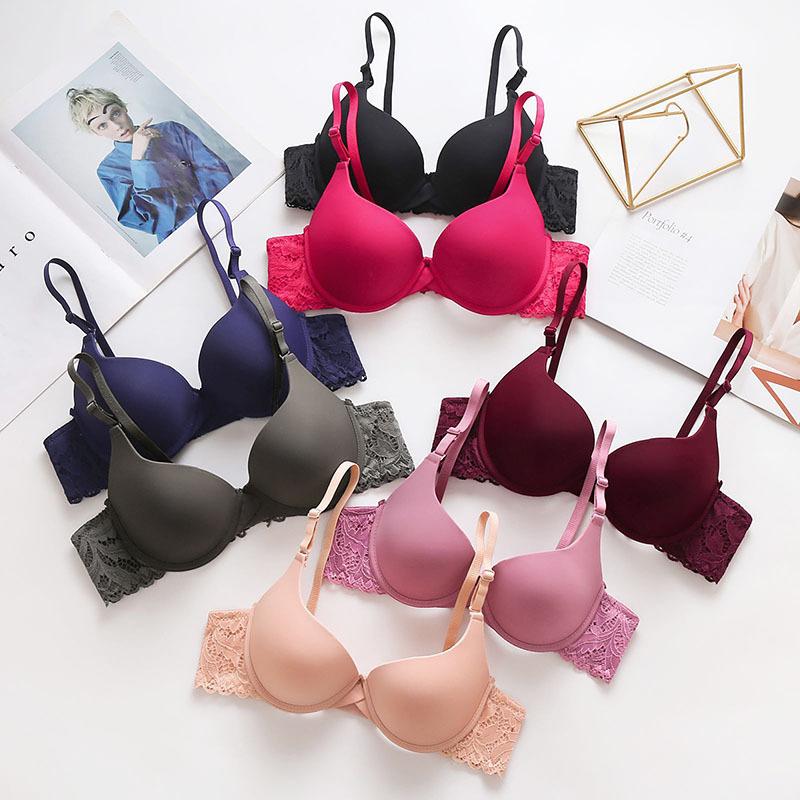 Product Introduction of Áo ngực nữ có gọng phối ren - Áo lót nữ nâng ngực 2 dây mút vừa sexy tôn dáng A016 Top Women Tua Rua Bra áocon nữ ômngực 1