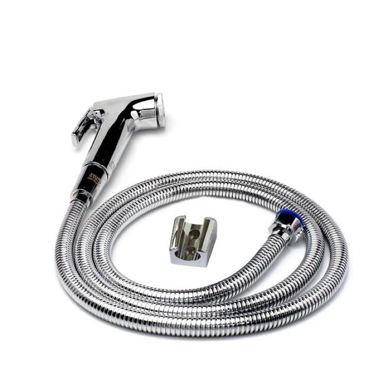 Bộ vòi xịt nhà vệ sinh ( dây dẫn+ đế cài)