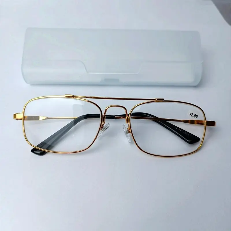 Kính lão gọng dẻo có độ 0.5-4 độ cho người già kính viễn thị gọng titan nam Nữ 1