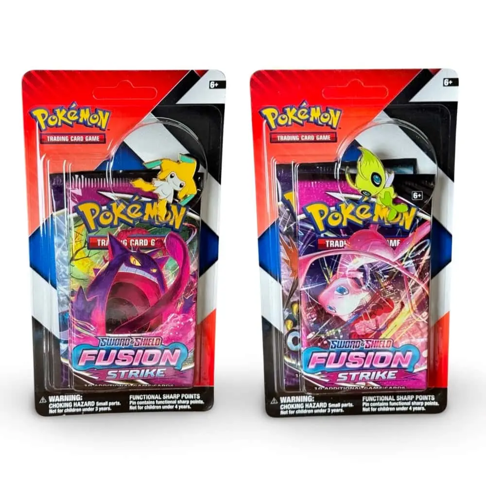 Pokémon TCG: Jirachi & Celebi Pin Blister 2 Pack | Fusion Stike | Chilling Reign