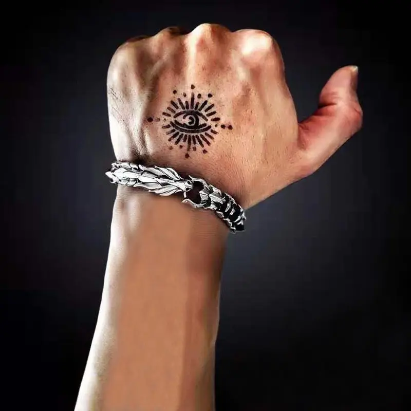 Gelang Naga Vintage Model Rantai Kualitas Import High Quality / Gelang Pria / Gelang Wanit Elegan Bracelets Hadiah 6