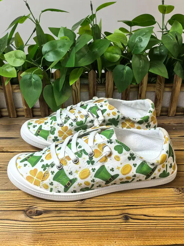 Women's Cartoon Print Lace Up Low Top Sneakers, Casual Comfortable Sports Shoes for Daily Wear, Female All-match Round Toe Shoes for Daily Wear 1