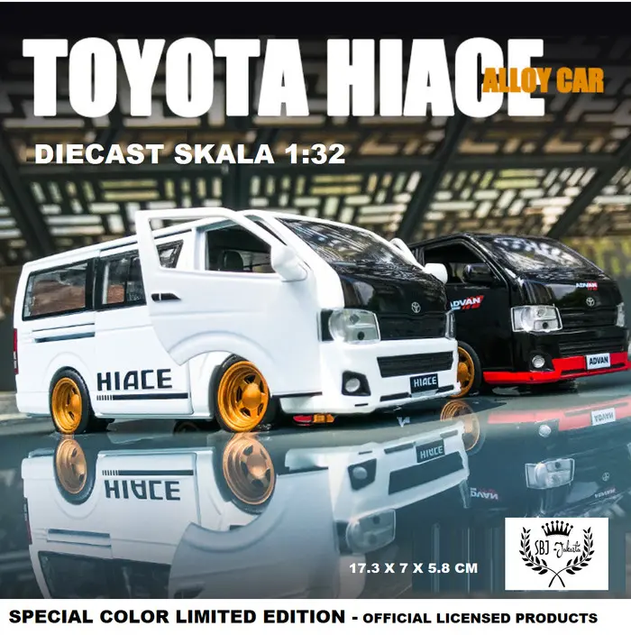 DIECAST MOBIL TOYOTA HIACE H200 SPECIAL COLOR LIMITED EDITION 1:32