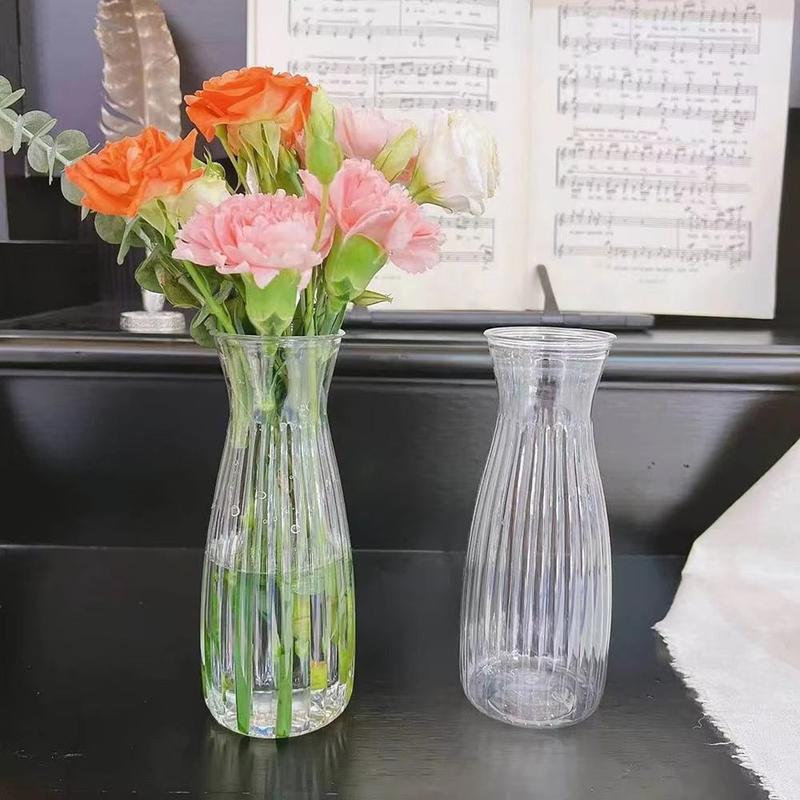 penipen Quà tặng Trong suốt Bình hoa nhựa Thủy canh Bó hoa đồ dùng DIY Chậu cây…