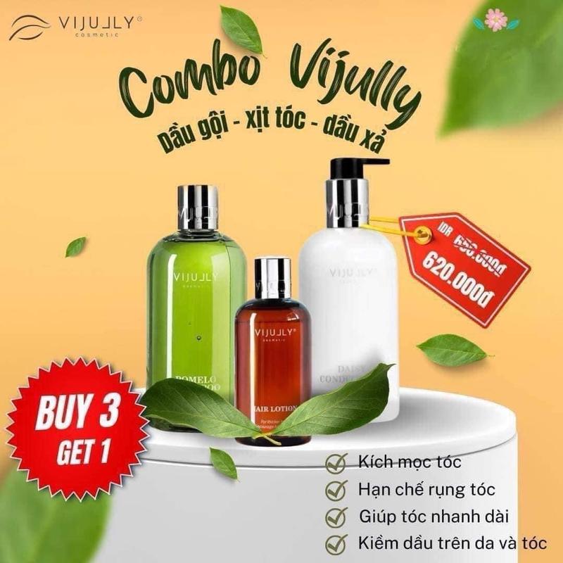 COMBO DẦU GỘI VIJULLY 3 món