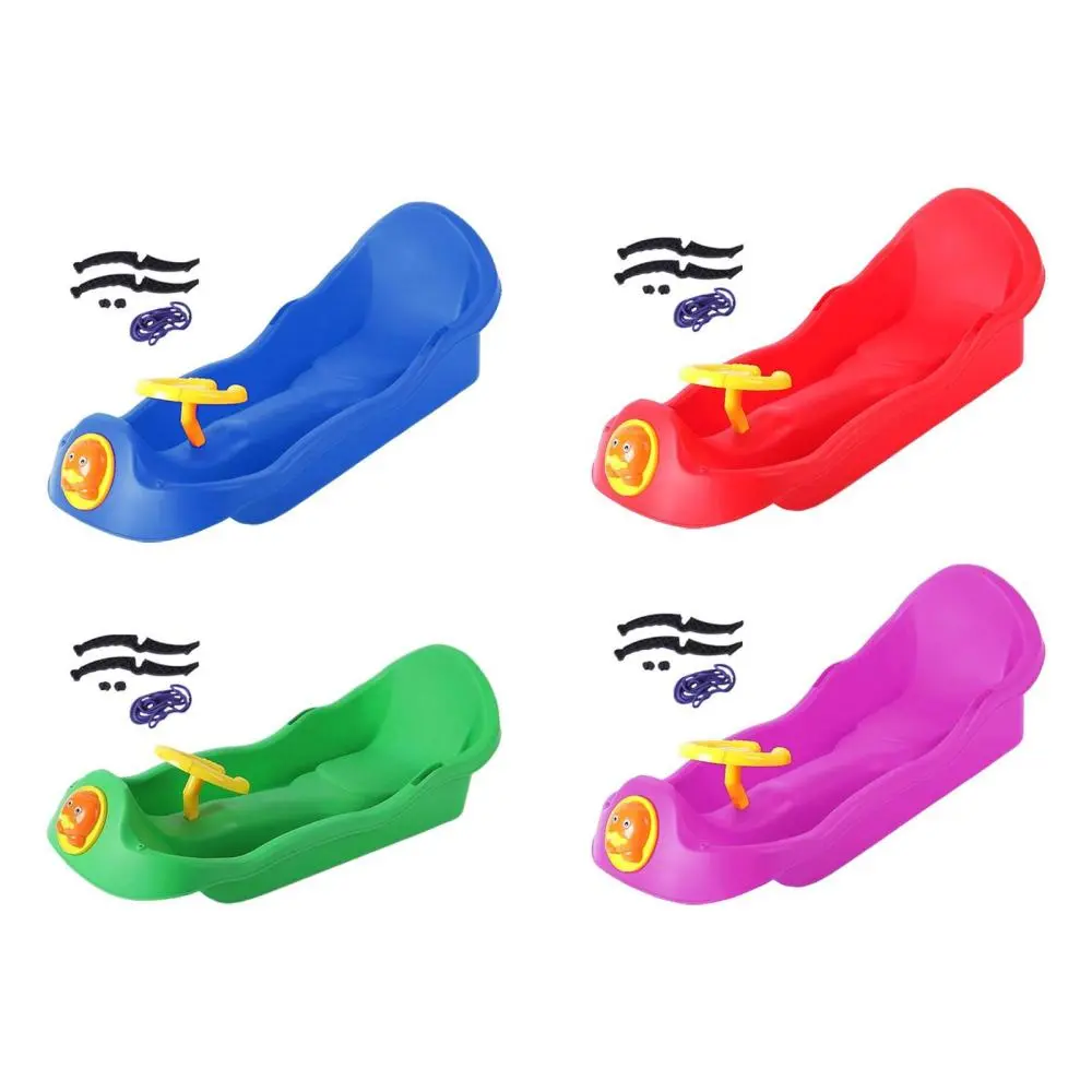 Snow Sled Outdoor Multipurpose Winter Toys Ski Sled for Children Boys Girls
