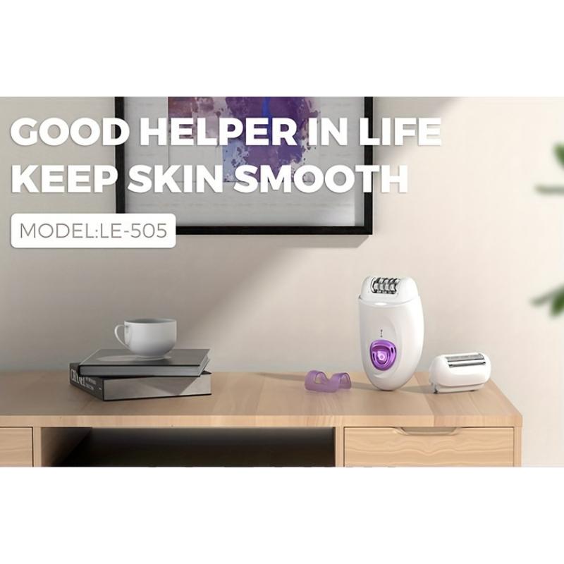 Product Introduction of Factory Stock Lots Low-cost 6in1 Hair Removal Sets For Arms, Legs, Underarms & Bikini-Area | Two Speed, Essential Compact Hair Removal Epilator For Women 7