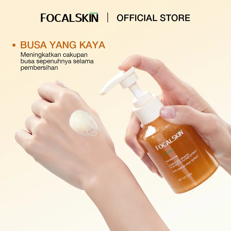 FOCALSKIN Porefying Bubble Cleanser Facial Wash Sabun Cuci Muka Membersihkan Komedo 120g | Pembersih Wajah | FS-C10 Acid Extract 2