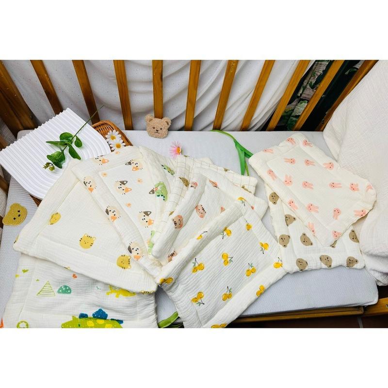 GỐI XÔ MUSLIN HẠT ĐẬU, MỀM MẠI CHO BÉ 1