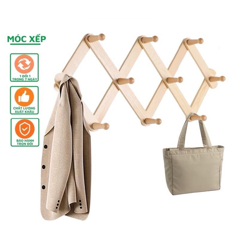 Móc treo tường 10 nhánh tròn, Móc treo quần áo biến hình phù hợp với mọi không gian