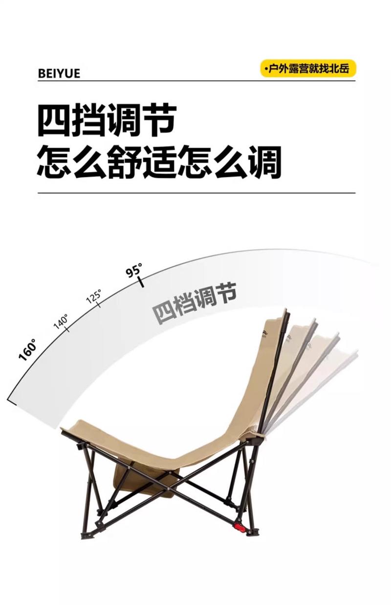 Product Introduction of Recliner Folding Chair Outdoor Folding Chair Portable Moon Camping Portable Stool Office Lunch Break Fishing foldable  chair picnic  mat 4