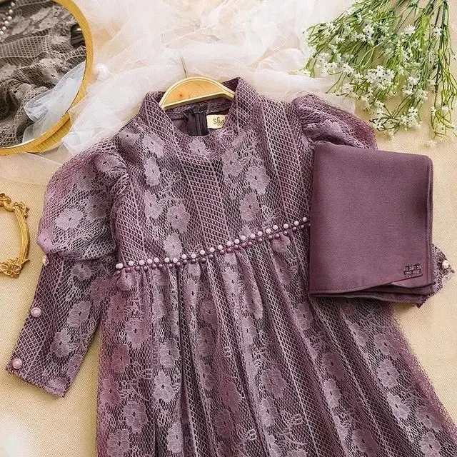 Aqila kids ( tanpa kerudung )dress anak umur 1 - 9 tahun/ dress anak perempuan terlaris model 2023 2