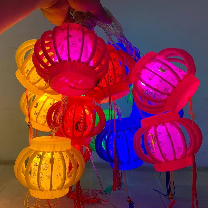 (sell lớn )Dây led lồng đèn cầu vòng trang trí tết 5m 15 bóng lồng đèn màu