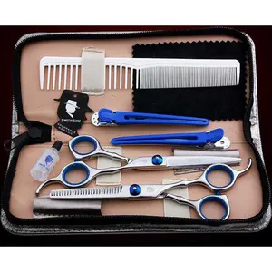 PAKET ALAT CUKUR KNIFEZER Gunting Rambut Salon Profesional Stainless Steel Hitam
