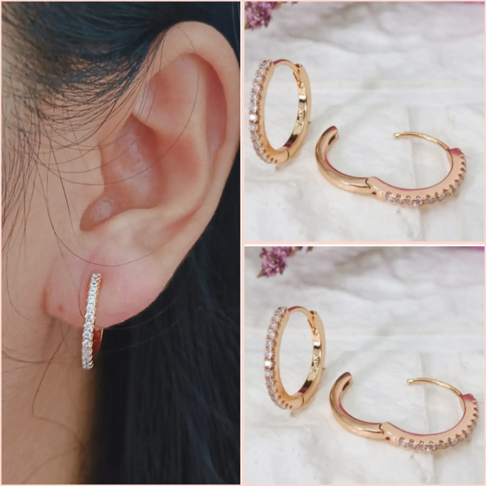 Anting Titanium Wanita Bulat Cocok Dipakai Harian