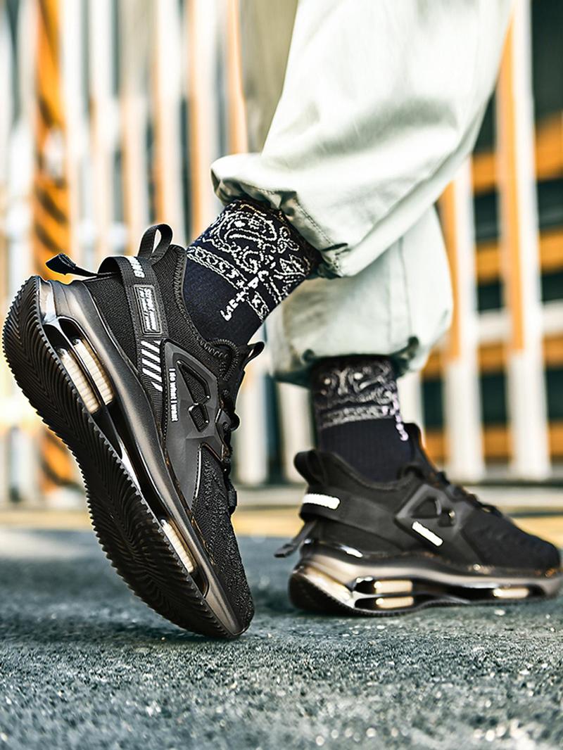 Product Introduction of Men's Fashionable Lace Up Low Top Sneakers, Casual Comfortable Sports Running Shoes, Trendy All-match Sneakers for Daily Wear 14